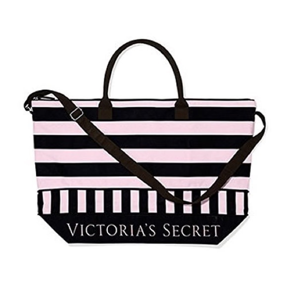 Victoria’s Secret Striped Expandable Tote Bag - Picture 1 of 6
